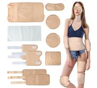 Paquete de 10 unidades de aceite de ricino reutilizable, tamaño grande, lavable a máquina, adecuado para estómago, abdomen, cuello, pecho, rodillas, piernas