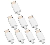 Paquete de 10 unidades USB tipo C 3.1 macho a placa de circuito impreso verde para soldar uno mismo con resistencia estabilizadora de 56 K, así como carcasas negras o blancas para una transferencia de