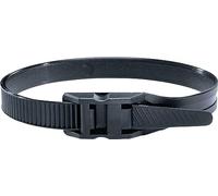 Paquete de 100 abrazaderas negras de cabeza plana PA11 123X9mm ROBUSTO LPH922