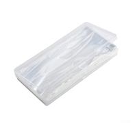 Paquete de 100 álbumes de almacenamiento de papel para billetes, transparente para soporte protector de colección de monedas OPP con funda de plástico, 17,5 x 8,5 cm