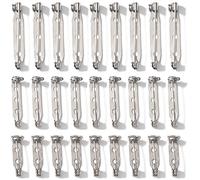 Paquete de 100 Alfileres de Seguridad Para Manualidades y Joyería (20/25/32 mm, Plateado)