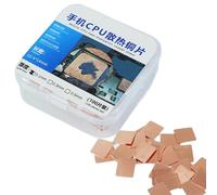 Paquete de 100 almohadillas térmicas de cobre de fácil instalación para gestión del calor de la CPU en varios modelos de teléfono, disipador de calor de CPU