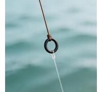 Paquete de 100 anillos de pesca con mosca con construcción de acero inoxidable y acabado de borde liso para proteger materiales líderes y tippet (5,3 mm)