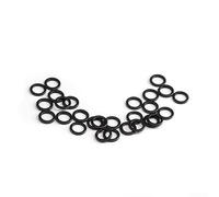 Paquete de 100 anillos de pesca con mosca con construcción de acero inoxidable y acabado de borde liso para proteger materiales líderes y tippet (3,1 mm)