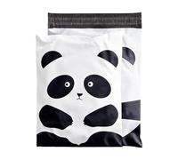 Paquete de 100 bolsas de correo impermeables con forro gris, prácticas bolsas de correo impresas en color, elegantes bolsas de correo resistentes