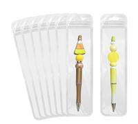 Paquete de 100 bolsas de embalaje para bolígrafos de 2.1 x 8.6 pulgadas, bolsas resellables para pequeñas empresas, muestras de caramelos, joyas, delineador de ojos, brillo de labios, oficina, fiesta,