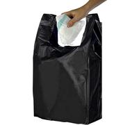 Paquete de 100 bolsas para pañales para adultos, 8 x 13 x 18 pulgadas, 10 % más gruesas para una resistencia superior, bolsas de eliminación sin olor con asas fáciles de atar, perfectas para cubos de