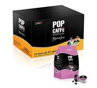 Paquete de 100 cápsulas pop café MOKA-UNO 3 árabe compatibles con un sistema illy kimbo