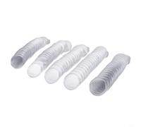 Paquete de 100 cápsulas transparentes de 35 mm para almacenamiento y protección de monedas coleccionables, recipientes redondos reutilizables con apertura de media luna