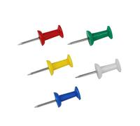 Paquete de 100 chinchetas multicolor con puntos de metal para tablón de anuncios, tela, marcado, para colgar cuadros, bolígrafos de dibujo