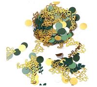 Paquete de 100 círculos de confeti sostenibles con temática natural, ahorro de espacio, accesorios de fiesta para varias ocasiones, confeti de hojas