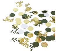 Paquete de 100 círculos de confeti sostenibles con temática natural, ahorro de espacio, accesorios de fiesta para varias ocasiones, fiesta de cumpleaños, confeti de hojas