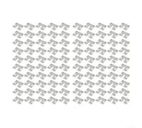 Paquete de 100 clips de montaje para panel solar diseñados para conexión a tierra fotovoltaica y compatibilidad con rieles de aluminio y acero en forma de C