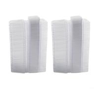 Paquete de 100 conchas de plástico transparente para derretir cera | Moldes cuadrados y redondos para velas sin mecha | Jabón | Bombas de baño manualidades | para una fácil liberación (100 piezas