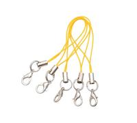 Paquete de 100 cordones de poliéster para teléfono, mosquetón, adecuado para reproductores de MP4, proyectos, llaveros, accesorios, Medio, como se describe, como se describe