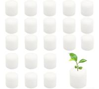 Paquete de 100 cubos de cultivo sin suelo y esponja de propagación de plantas. Espuma de poliuretano de alta densidad. Suministros de jardinería interior para cultivo de agua