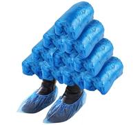 Paquete de 100 cubrezapatos desechables antideslizantes e impermeables - Fundas protectoras universales fuertes para zapatos para protección del suelo - Fundas resistentes a prueba de polvo para