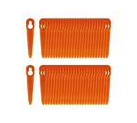 Paquete de 100 cuchillas compatibles para cortacésped Stihl PolyCut 2-2 PolyCut 3-2, FSA 45 FSA 57 FSE 52, cuchillas de plástico para Stihl