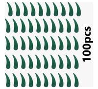 Paquete de 100 cuchillas de repuesto de plástico para desbrozadoras inalámbricas, cuchillas duraderas para cortacéspedes y jardinería al aire