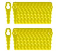 Paquete de 100 cuchillas de repuesto para bordeadora Ryobi, de doble filo, para RAC155, RAC157 y RAC158