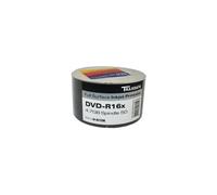 Paquete de 100 DVD-R 4,7GB XLayer Value 16x Inkjet blanco de superficie completa metalizada - A granel