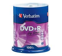 Paquete de 100 DVD+R Verbatim Life Series