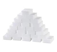 Paquete de 100 esponjas de melamina de espuma de limpieza multifuncionales, esponjas mágicas para limpiar el hogar, esponja de cocina para muebles, baño, fregadero, suelo, zócalo, limpiador de pared