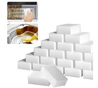 Paquete de 100 esponjas mágicas, Esponja Grande de Espuma de melamina a Granel, esponjas de Limpieza multifuncionales, Limpiador del hogar para Cocina, Horno, baño, bañera, Fregadero, Pared, Zapatos