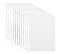 Paquete de 100 fundas protectoras de archivos A4 PP, hojas de bolsillo perforadas de 11 agujeros para carpetas, cubiertas transparentes para documentos para organización escolar y oficina