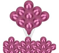 Paquete de 100 globos cromados metálicos color azul marino, globos de látex brillante de 10 pulgadas para helio o aire, perfectos para cumpleaños, bodas, baby showers, Navidad y decoraciones de fiesta