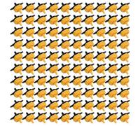 Paquete de 100 goteros compensadores de presión 2L/H 4L/H 8L/H Jardín | Riego | Pulverizador para cama de flores, césped, agricultura, sistema de riego azul, amarillo y negro (2L)