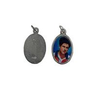 Paquete de 100 medallas del Beato Carlo Acutis 2,3 x 1,7 cm - Producto italiano