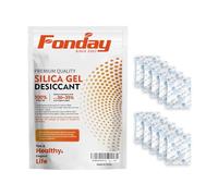 Paquete de 100 paquetes de gel de sílice Fonday Food Grade Desiccants Moisture Absorbers Desiccants Desiccants Packets Dehumidifier Packs
