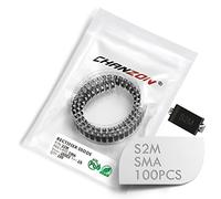 (Paquete de 100 piezas) Chanzon S2M SMD Diode Rectifier 2A 1000V SMA (DO-214AC) 2 Amp 1000 Volt Electronic Silicon Diodes