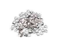 Paquete de 100 remaches cuadrados de metal para manualidades de cuero, clavos cuadrados decorativos