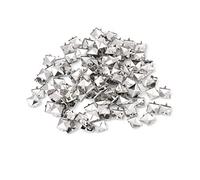 Paquete de 100 remaches cuadrados de metal para manualidades de cuero, clavos cuadrados decorativos