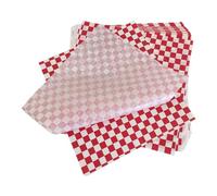 Paquete de 100 revestimientos de papel alimenticio, papel de embalaje resistente al aceite, bandeja cuadrada para embalaje de alimentos, adecuado para cesta de hornear, papel para hornear