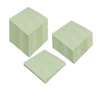 Paquete de 100 servilletas de cóctel de 2 capas plegadas de 5 x 5 pulgadas, servilletas desechables para cenas, bodas, fiestas de cumpleaños, novias, aniversarios, recepciones (100, verde salvia)