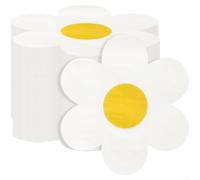 Paquete de 100 servilletas de papel de margaritas bohemias con estampado floral para jardín, festival, cumpleaños, celebración, 33 x 33 cm, 3 capas
