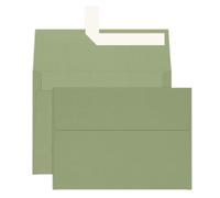Paquete de 100 sobres Goefun A6 verde salvia de 4 x 6, 4.75 x 6.5, 120 g/m² | Sobres de tarjetas de felicitación imprimibles autosellables para tarjetas de 4 x 6, fotos, invitaciones, bodas, graduación