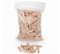 Paquete de 100 tacos de madera, M6/M8/M10, pasadores estriados biselados de madera dura, diseño cónico acanalado para juntas apretadas, haya maciza para reparación de muebles DIY (10 x 60)