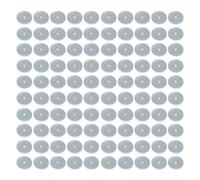 Paquete de 100 tapones transparentes para pendientes, con agujeros para las orejas, parches protectores de silicona para hiperplasia