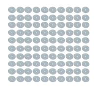 Paquete de 100 tapones transparentes para pendientes, con agujeros para las orejas, parches protectores de silicona para hiperplasia, discos de silicona para hiperplasia