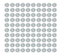 Paquete de 100 tapones transparentes para pendientes, con agujeros para las orejas, parches protectores de silicona para hiperplasia