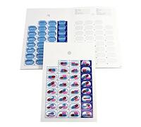 Paquete de 100 tarjetas mensuales o semanales de sistema de blíster de medicamentos de sellado en frío - Libro de dosis unitaria plegable de una pieza, fácil, no necesita equipo adicional, simplemente