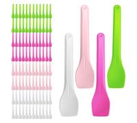 Paquete de 100 utensilios fuertes descomponibles, porciones de leche helada, equipo de postre sostenible, uso comercial, utensilios de helado a granel