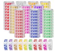 Paquete de 1000 bandas de entrada VIP, bandas de entrada para festivales, pulseras de neón impermeables, papel de cinta para eventos, bandas de muñeca coloridas para fiestas, festivales de música