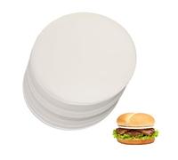 Paquete De 1000 Piezas De Papel Para Hamburguesa Redondo De 11cm - Papel Antiadherente Separador, Para Congelar Y Cocinar, Resistente Al Calor Y Apto Para Uso Alimentario Burger Papier