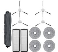 Paquete de 11 piezas de repuesto para aspiradora Dreame L10 Ultra /L10s ultra /L10s Pro/L10 prime, las piezas de repuesto incluyen 1 cepillo principal, 4 paños de fregona, 2 filtros Hepa, 4 cepillos