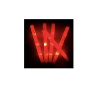 Paquete de 12/24 unidades de barras luminosas LED RGB de colores, de espuma, for animar fiestas navideñas, cumpleaños y bodas.(12pcs Red)